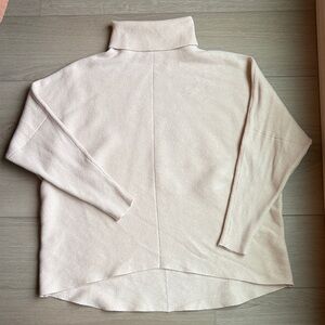 Anrabess cream turtleneck sweater, size M